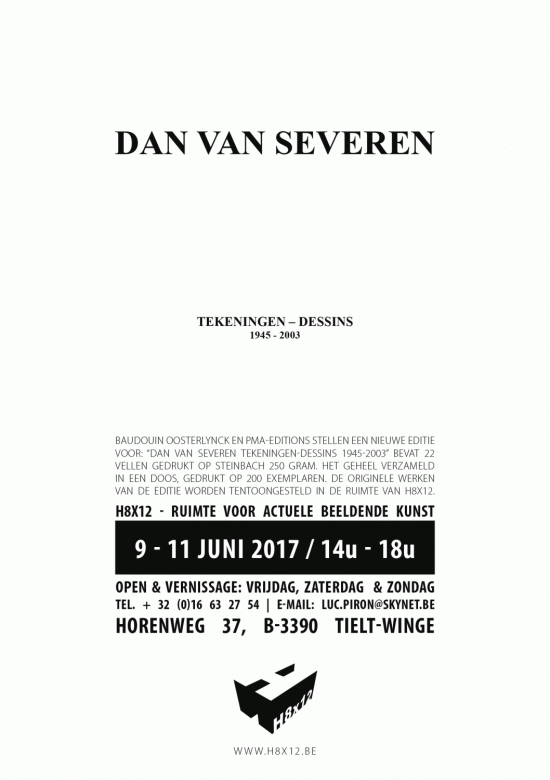 Dan Van Severen tekeningen-dessins 1945-2003